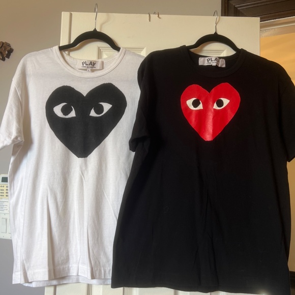BUNDLE: Comme des Garçon (white & black) tees - Picture 2 of 4